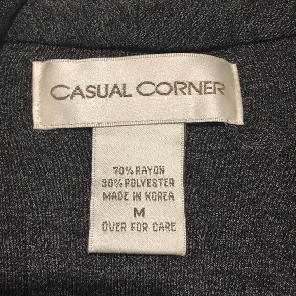 Casual Corner Dark gray one button cover up size Medium - Picture 5 of 5